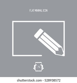 Customized project - Minimal vector flat icon