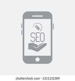 Customized seo services on smartphone
