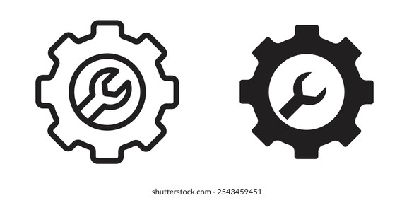 Customized vector icon set in black.