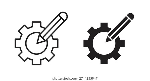 Customizefor banner ands. Outline and flat icons collection. EPS10aging design Vector illustrationsntings icon. Outline and flat icons collection. EPS10