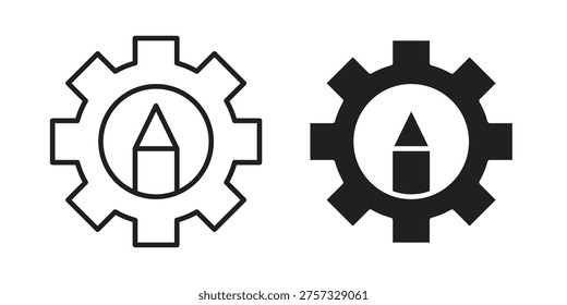 Customizefor banner and line vector illustration in solid color designaging design Vector illustrationsntings icon line vector illustration in solid color design