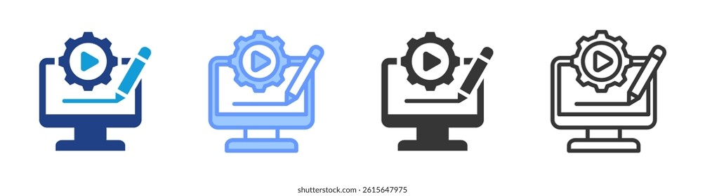 Customizing Content icon set multiple style collection