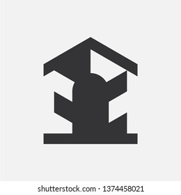 Customs or border control. Simple vector icon