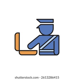 Customs Check Icon - Border Inspection Symbol