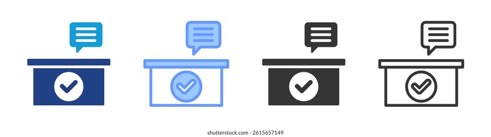 Customs Consulting icon set multiple style collection