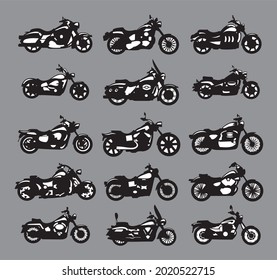 Customs Motorcycle Big Bike Biker Set 15
