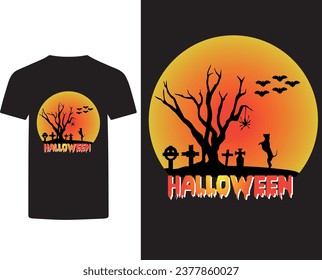  Custume Halloween T-shirt Design vector 