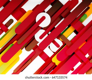 Cut 3d paper color straight lines vector abstract background