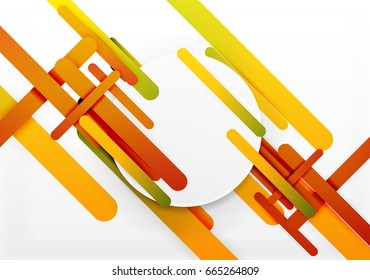 Cut 3d paper color straight lines vector abstract background