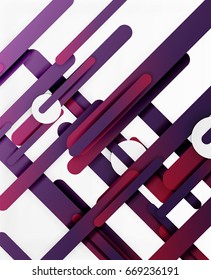 Schnitt, 3D-Papierfarbe, gerade Linien, Vektorabstrakter Hintergrund