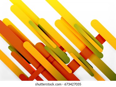 Cut 3d paper color straight lines vector abstract background