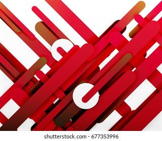 Cut 3d paper color straight lines vector abstract background