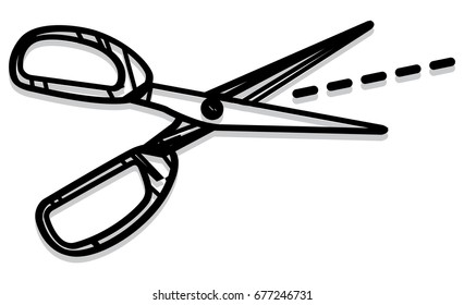 Cut along a Dotted Line - Illustration 