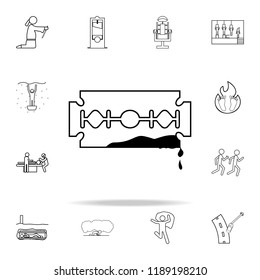 cut arm blade icon. Death icons universal set for web and mobile