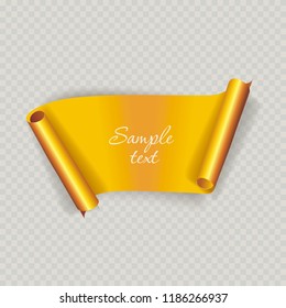 Banner mit Platz für Ihren Text ausschneiden