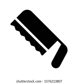cut blade vector glyph flat icon 