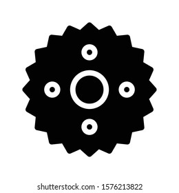 cut blade vector glyph flat icon 