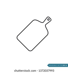 Cut Board Icon Vector Template Illustration Design