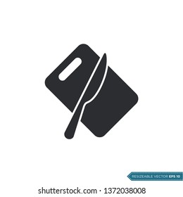 Cut Board Icon Vector Template