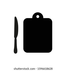cut board vector icon. Cooking icon