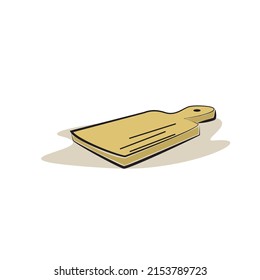 cut board vector illustration. cooking tools