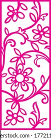 Cut card. Laser cut vector panel. Cutout silhouette with geometric pattern. A picture suitable for printing, engraving, laser cutting paper, wood, metal, stencil production. Geometric line pattern.Set