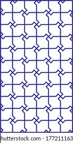 Cut card. Laser cut vector panel. Cutout silhouette with geometric pattern. A picture suitable for printing, engraving, laser cutting paper, wood, metal, stencil production. Geometric line pattern.Set