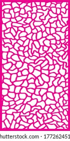 Cut card. Laser cut vector panel. Cutout silhouette with geometric pattern. A picture suitable for printing, engraving, laser cutting paper, wood, metal, stencil production. Geometric line pattern.Set