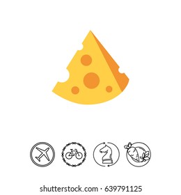 Cut cheese piece