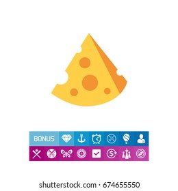 Cut cheese piece