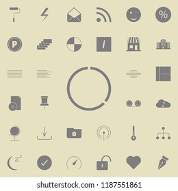 cut circle  icon. web icons universal set for web and mobile