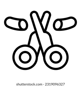 Cortar el vector de contorno del icono de anticoncepción. Control de la natalidad. Salud hormonal