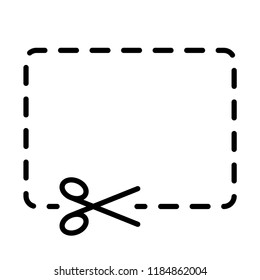 Cut the coupon icon in trendy flat style isolated on grey background. Website pictogram. Internet symbol for your web site design, logo, app, UI. Vector illustration, EPS10.