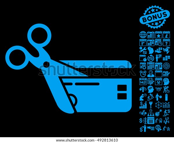 cut credit card icon bonus calendar stock vector royalty credit card calendar