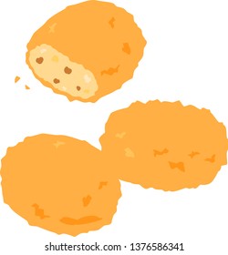 Cut croquette and hole croquette