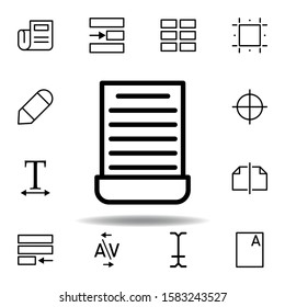 cut, document icon. Can be used for web, logo, mobile app, UI, UX