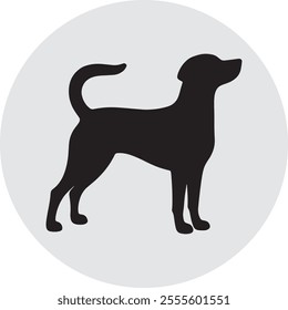 Cut Dog breeds vector silhouettes 