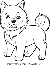 Cut Doge Emotional happy coloring book for kid