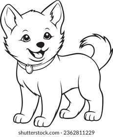 Cut Doge Emotional happy coloring book for kid