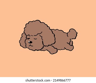 Cut dog's cartoon vector and illustration