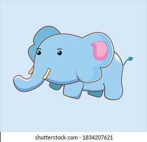 Cut-Fett-Elefant im Stil von Chibi
