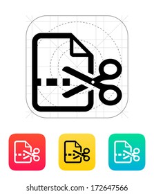 Cut file icon. Vector illustration.