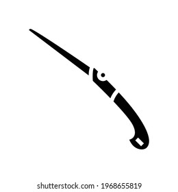cut gardening tool glyph icon vector. cut gardening tool sign. isolated contour symbol black illustration
