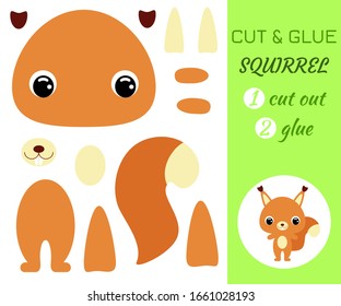 Cut Glue Baby Sitting Tiger Color Stock Vector (Royalty Free) 1671517366