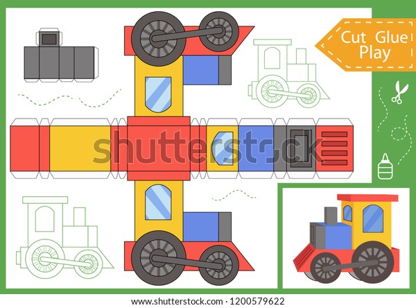 Schneiden Und Kleben Sie Das Papier Stock Vektorgrafik Lizenzfrei