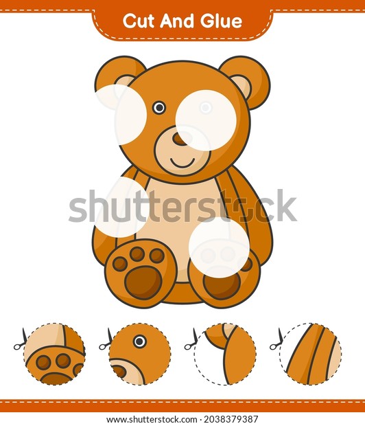 Cut Glue Cut Parts Teddy Bear Stock Vector (Royalty Free) 2038379387 ...
