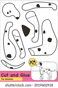 Cut and Glue Worksheet - The Dalmatian