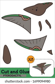 Cut and Glue Worksheet - Pterodactyl