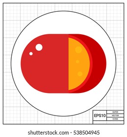 Cut Gouda Cheese Wheel Icon