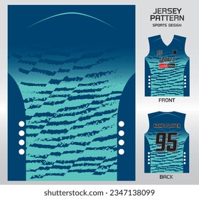 Cut green pencil lines pattern design, illustration, textile background for sports t-shirt, football jersey shirt mockup for football club. consistent front view